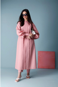 Peach Pink Pure Cotton Cambric Co-ord Set Summer Solids
