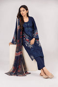 3-Piece Suit Stitched Floral Embroidered Cotton Doria Lawn