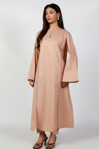 Coffee Brown Pure Cotton Cambric Co-ord Set Summer Solids