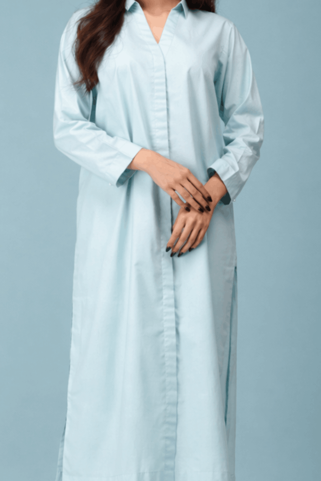 Sky Blu Pure Cotton Cambric Co-ord Set Summer Solids